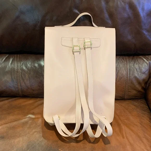 Cream Kids Backpack with Cartoon Design - Picture 4 of 6